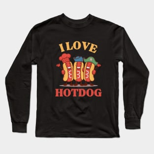 HOT DOG LOVER Long Sleeve T-Shirt